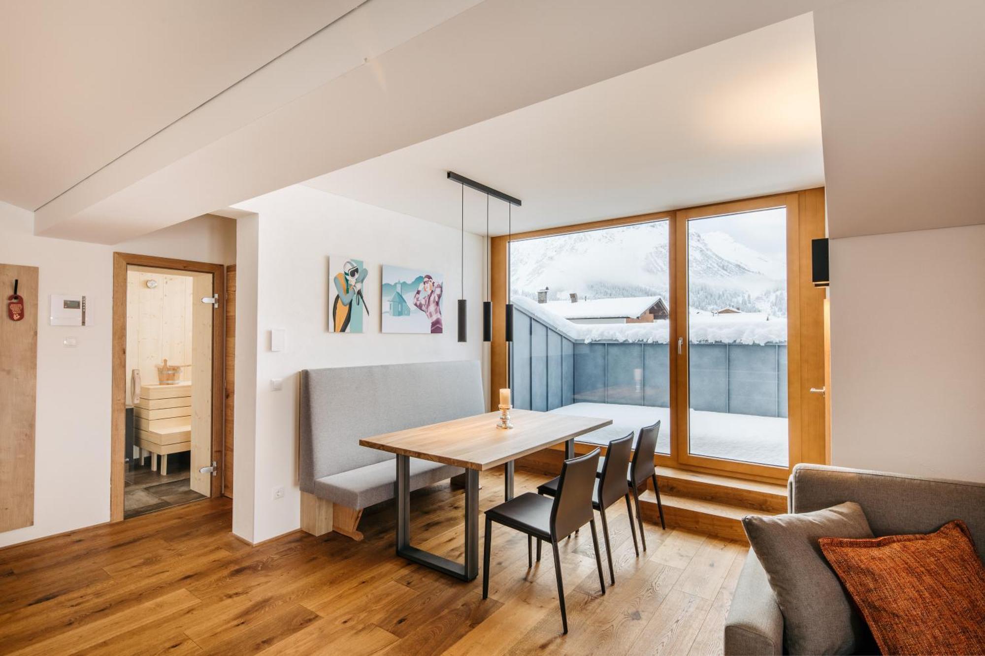 Fernsicht Alpen-Apartments Lech am Arlberg Bilik gambar